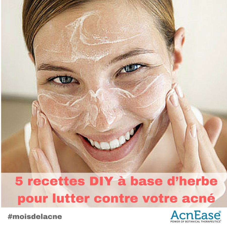 5 recettes DIY à base d’herbe pour lutter contre votre acné