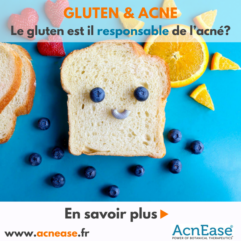 Le gluten est-il responsable de l’acné?