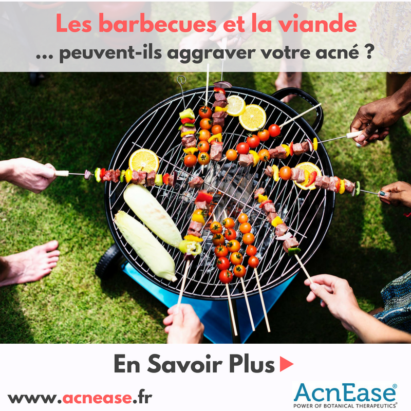 Les barbecues et la viande peuvent-ils aggraver votre acné?