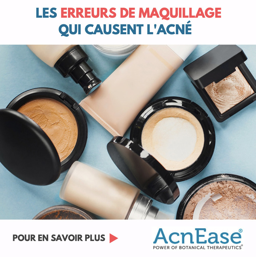 Erreurs de maquillage qui causent l'acné