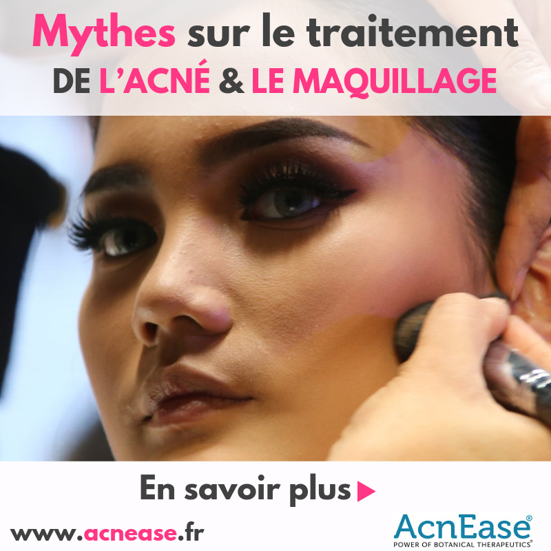 Mythes sur le traitement de l’acné et le maquillage